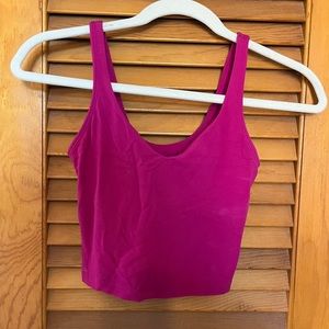 lululemon align tank in red raspberry